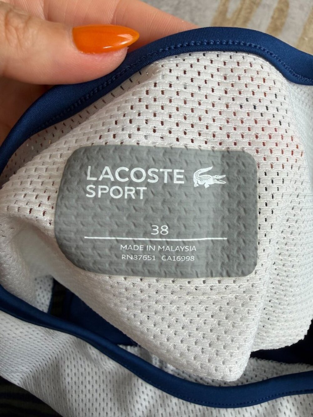 LACOSTE Women’s Blue Active Tennis Dress Size 38 / US 6 - Picture 7 of 7